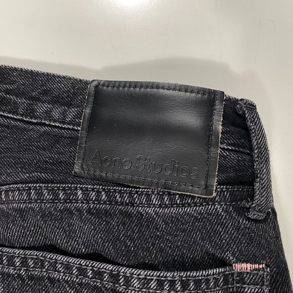 Acne Studios 1996 Vintage Black SS22 Straight Leg Jeans Men's size 30x25 - Picture 9 of 12